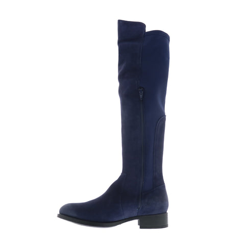 Bos. & Co. Bunt Womens Blue Suede Zipper Knee High Boots
