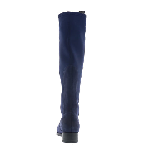 Bos. & Co. Bunt Womens Blue Suede Zipper Knee High Boots