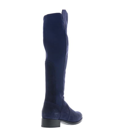Bos. & Co. Bunt Womens Blue Suede Zipper Knee High Boots