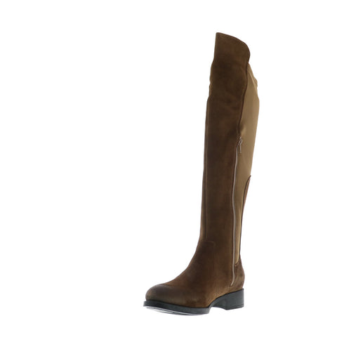Bos. & Co. Bunt Womens Brown Suede Zipper Knee High Boots