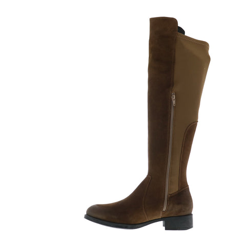 Bos. & Co. Bunt Womens Brown Suede Zipper Knee High Boots