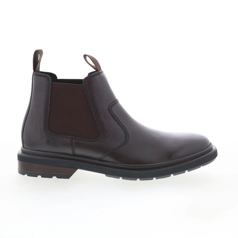 Clarks Burchill Up 26179403 Mens Brown Leather Slip On Chelsea Boots