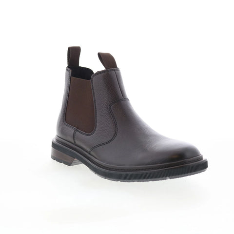 Clarks Burchill Up 26179403 Mens Brown Leather Slip On Chelsea Boots