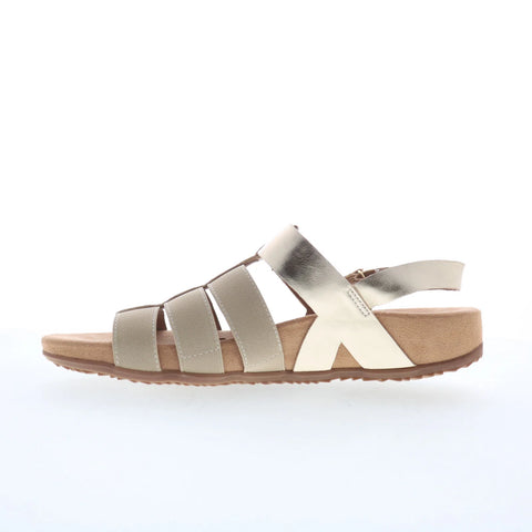 Softwalk Burnaby S2401-731 Womens Beige Leather Strap Slides Sandals Shoes