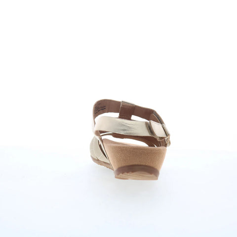 Softwalk Burnaby S2401-731 Womens Beige Leather Strap Slides Sandals Shoes