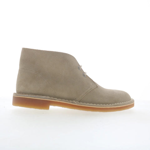 Clarks Bushacre 3 26176933 Mens Beige Suede Lace Up Chukkas Boots