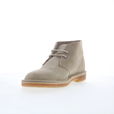 Clarks Bushacre 3 26176933 Mens Beige Suede Lace Up Chukkas Boots