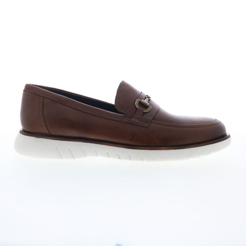 Studio Belvedere Busto Mens Brown Leather Loafers & Slip Ons Penny Shoes
