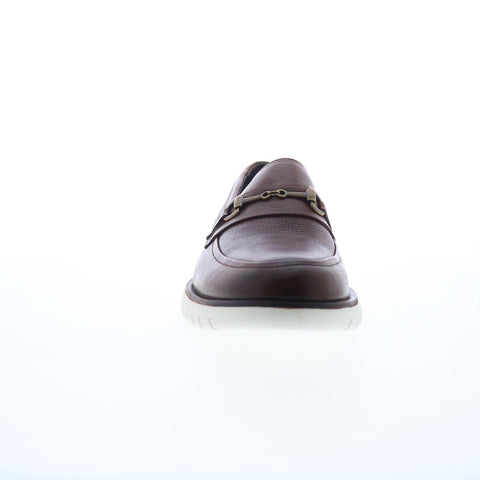 Studio Belvedere Busto Mens Brown Leather Loafers & Slip Ons Penny Shoes