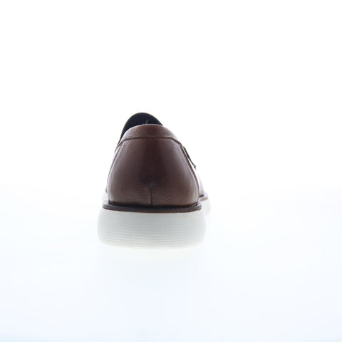 Studio Belvedere Busto Mens Brown Leather Loafers & Slip Ons Penny Shoes