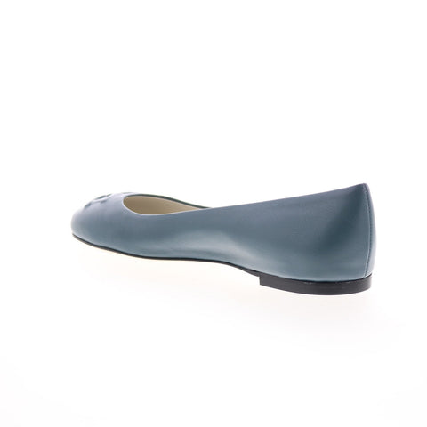 Bruno Magli Bibi BW1BIBM0 Womens  Blue Leather Slip On Ballet Flats Shoes