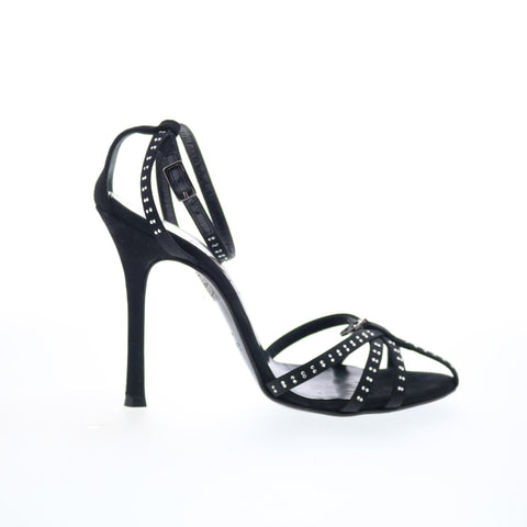 Byblos BYBLOS14 Womens Black Synthetic Hook & Loop Pumps Heels Shoes