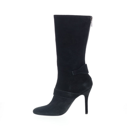 Byblos BYBLOS5 Womens Black Suede Zipper Ankle & Booties Boots