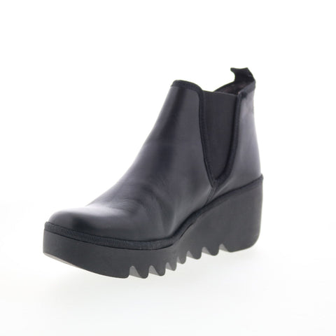 Fly London Byne BYNE349FLY-000 Womens Black Leather Slip On Chelsea Boots