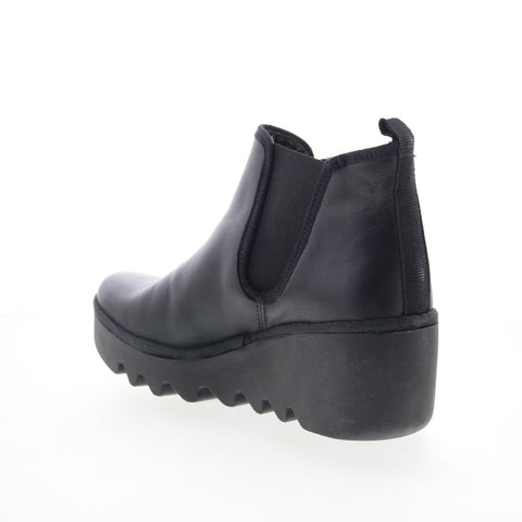 Fly London Byne BYNE349FLY-000 Womens Black Leather Slip On Chelsea Boots