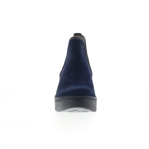 Fly London Byne BYNE349FLY-023 Womens Blue Suede Slip On Chelsea Boots