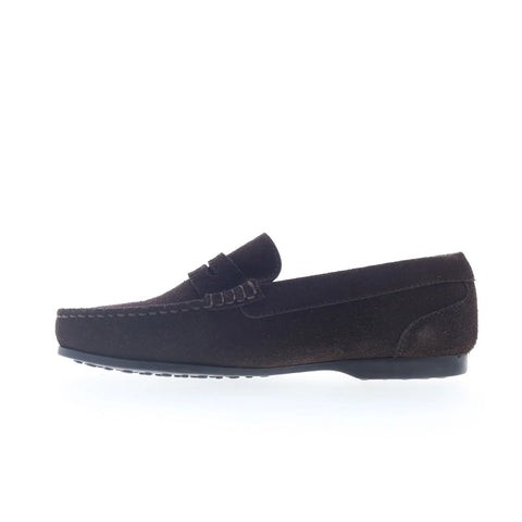 Sebago Byron Suede 70016Z0-901 Mens Brown Loafers & Slip Ons Penny Shoes