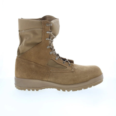 Belleville Hot Weather Steel Toe Made In USA Mens Brown Wide Tactical Boots