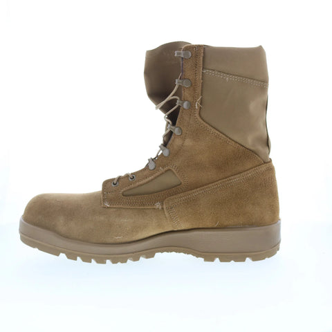 Belleville Hot Weather Steel Toe Made In USA Mens Brown Wide Tactical Boots