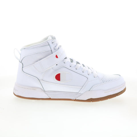 Champion Arena Power HI Mens White Basketball Inspired Sneakers Shoes