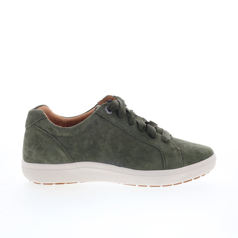 Aetrex Courtney CA104 Womens Green Wide Suede Lifestyle Sneakers Shoes