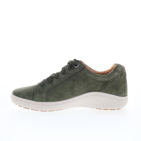 Aetrex Courtney CA104 Womens Green Suede Lace Up Lifestyle Sneakers Shoes
