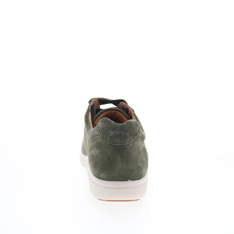 Aetrex Courtney CA104 Womens Green Suede Lace Up Lifestyle Sneakers Shoes