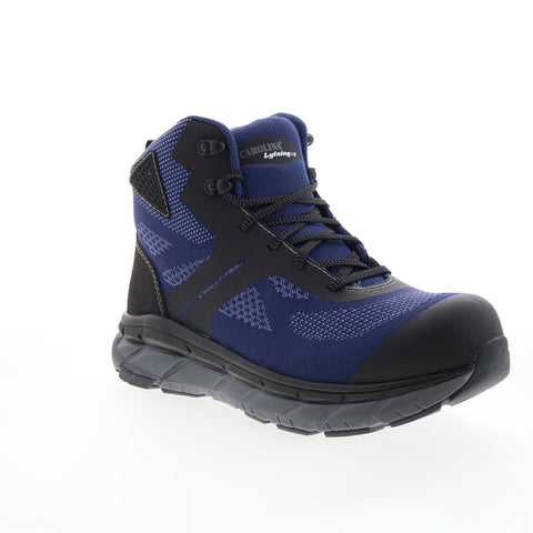 Carolina Align Voltrex Composite Toe Hi Mens Blue Wide Athletic Work Shoes