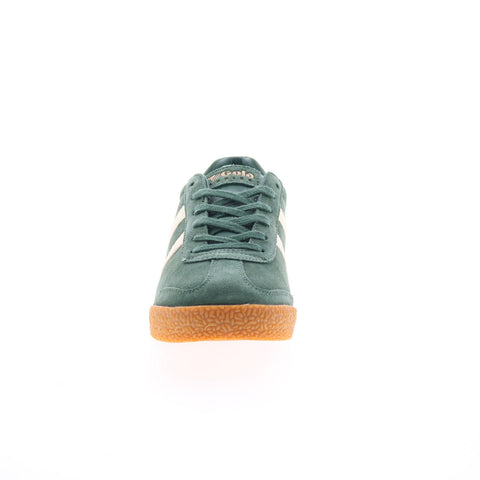 Gola Harrier Suede CLA192 Womens Green Suede Lifestyle Sneakers Shoes