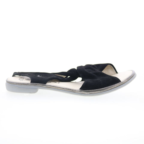 Fly London Cabi CABI168FLY-000 Womens Black Leather Strap Sandals Shoes