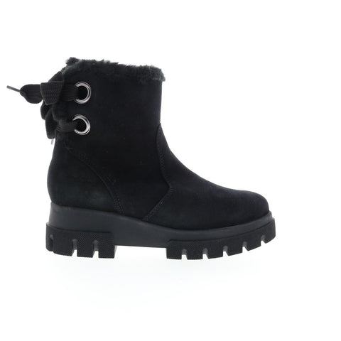 Bos. & Co. Cachet Womens Black Suede Zipper Casual Dress Boots