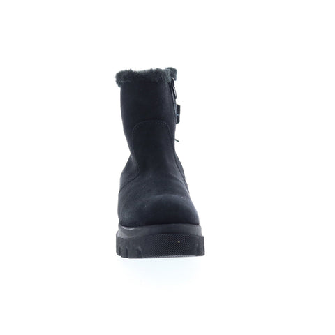 Bos. & Co. Cachet Womens Black Suede Zipper Casual Dress Boots
