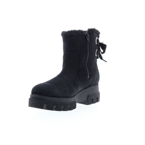 Bos. & Co. Cachet Womens Black Suede Zipper Casual Dress Boots