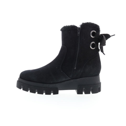 Bos. & Co. Cachet Womens Black Suede Zipper Casual Dress Boots