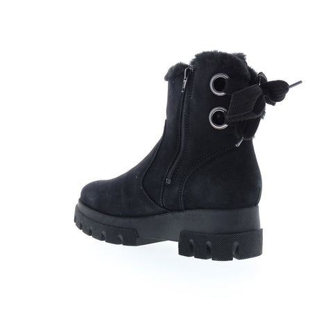 Bos. & Co. Cachet Womens Black Suede Zipper Casual Dress Boots