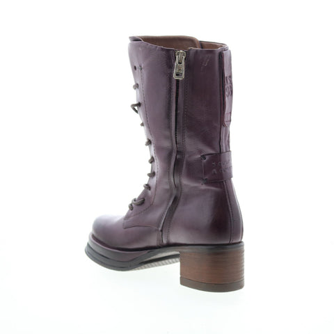 A.S. 98 Caden Womens Burgundy Leather Lace Up Casual Dress Boots