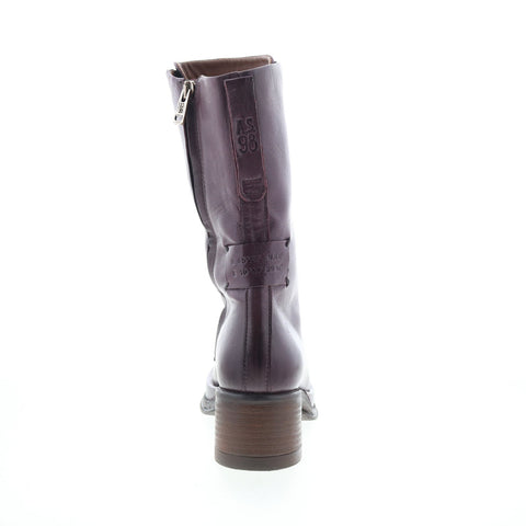A.S. 98 Caden Womens Burgundy Leather Lace Up Casual Dress Boots