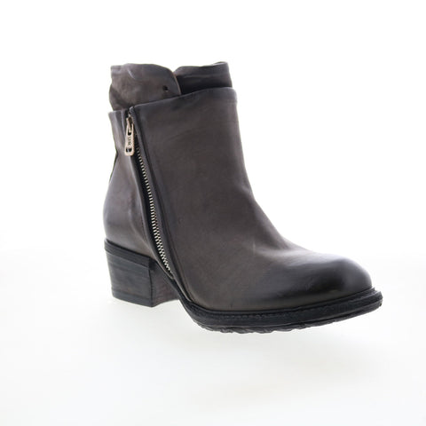 A.S. 98 Cadmus Womens Brown Leather Zipper Ankle & Booties Boots