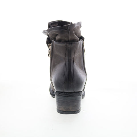 A.S. 98 Cadmus Womens Brown Leather Zipper Ankle & Booties Boots