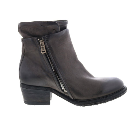 A.S. 98 Cadmus Womens Brown Leather Zipper Ankle & Booties Boots