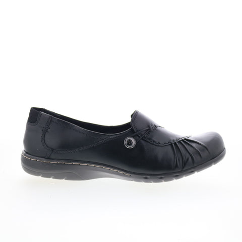 Cobb Hill Paulette CAG01BK Womens Black Extra Wide Loafer Flats Shoes