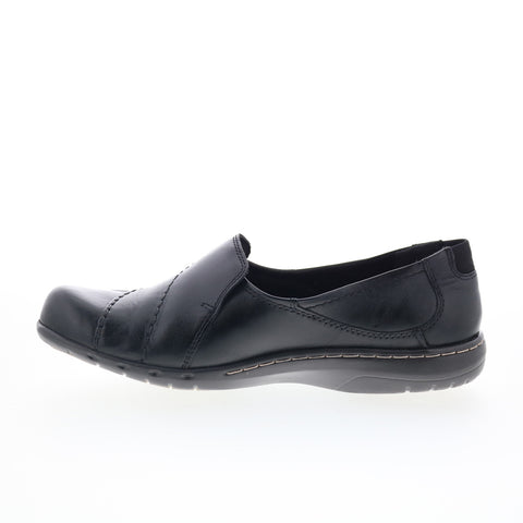 Cobb Hill Paulette CAG01BK Womens Black Extra Wide Loafer Flats Shoes