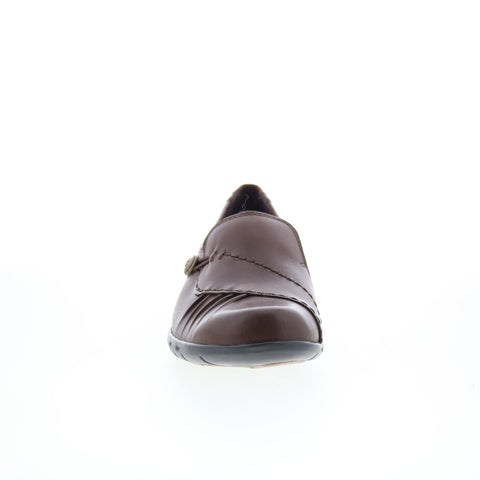 Cobb Hill Paulette Womens Brown Wide Leather Loafer Flats Shoes