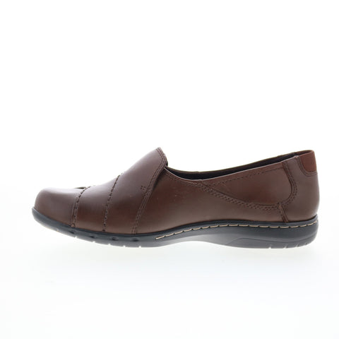 Cobb Hill Paulette CAG01BR Womens Brown Extra Wide Loafer Flats Shoes