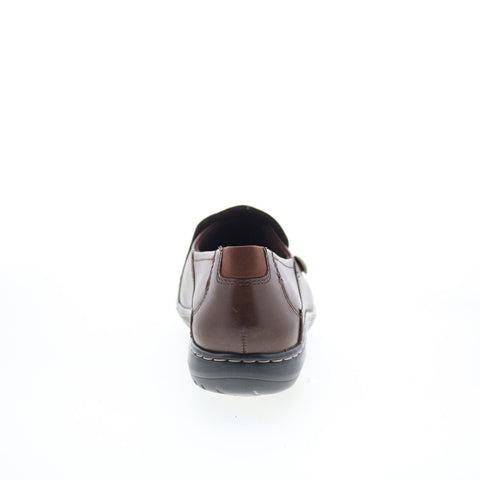 Cobb Hill Paulette Womens Brown Wide Leather Loafer Flats Shoes