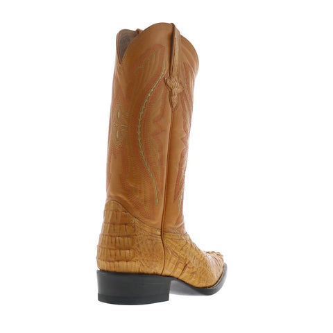 Ferrini Caiman Body X-Toe 1043101 Mens Brown Wide Cowboy Western Boots