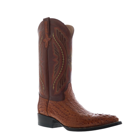 Ferrini Caiman Body X-Toe 1043102 Mens Brown Wide Cowboy Western Boots