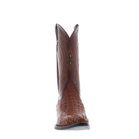 Ferrini Caiman Body X-Toe 1043102 Mens Brown Wide Cowboy Western Boots
