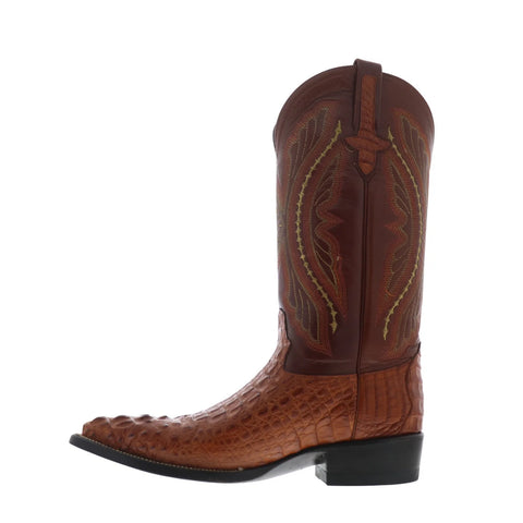 Ferrini Caiman Body X-Toe 1043102 Mens Brown Wide Cowboy Western Boots