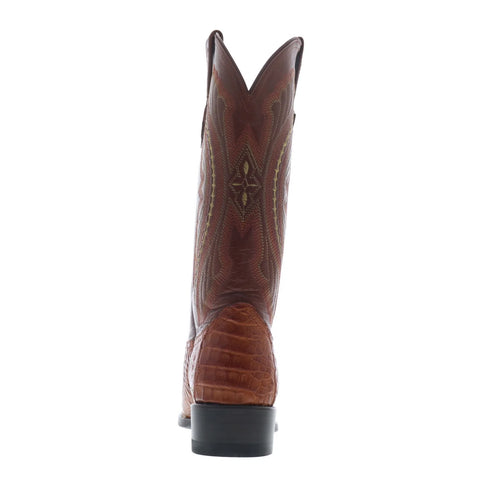 Ferrini Caiman Body X-Toe 1043102 Mens Brown Wide Cowboy Western Boots
